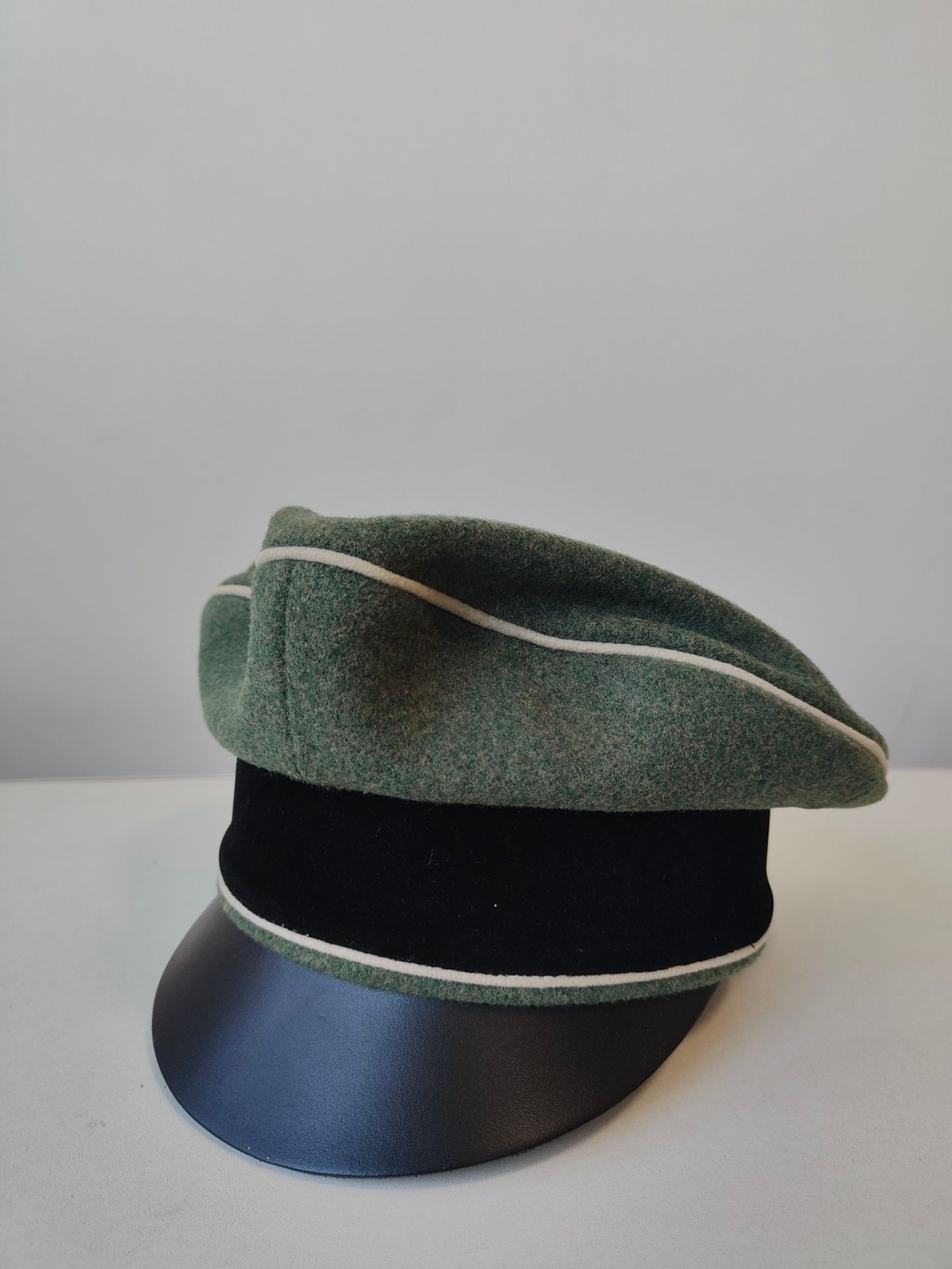 WW2 ナチスドイツ軍 WSS 武装親衛隊 歩兵 将校用クラッシュキャップ