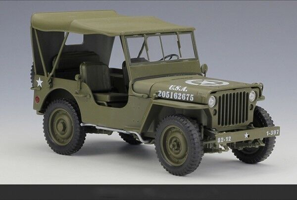 中古カー模型　Jeep Willys (1941) Welly Jeep 1941 Willys MB 1/32ミニカー / タイガーオート