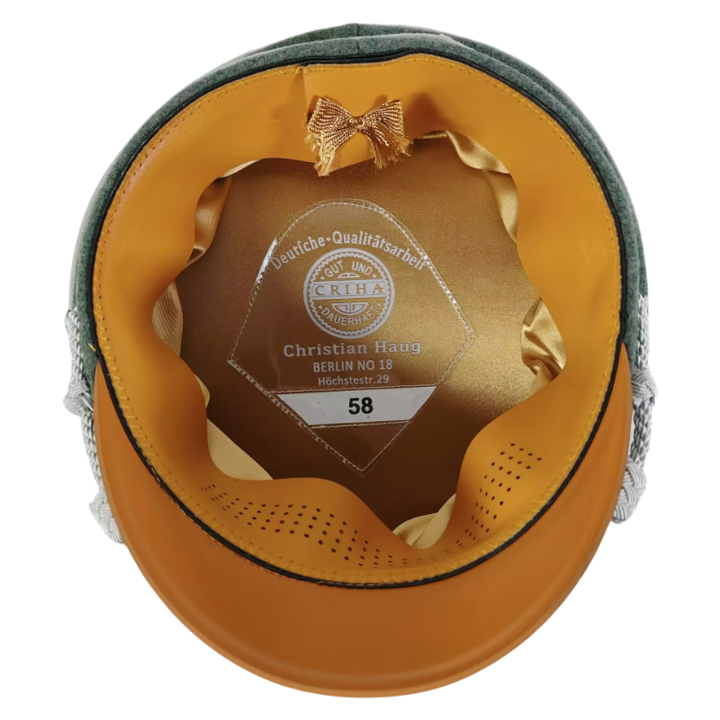 WW2 ナチスドイツ軍 陸軍 国防軍 歩兵 将校制帽 精密複製 帽章・耳釦付