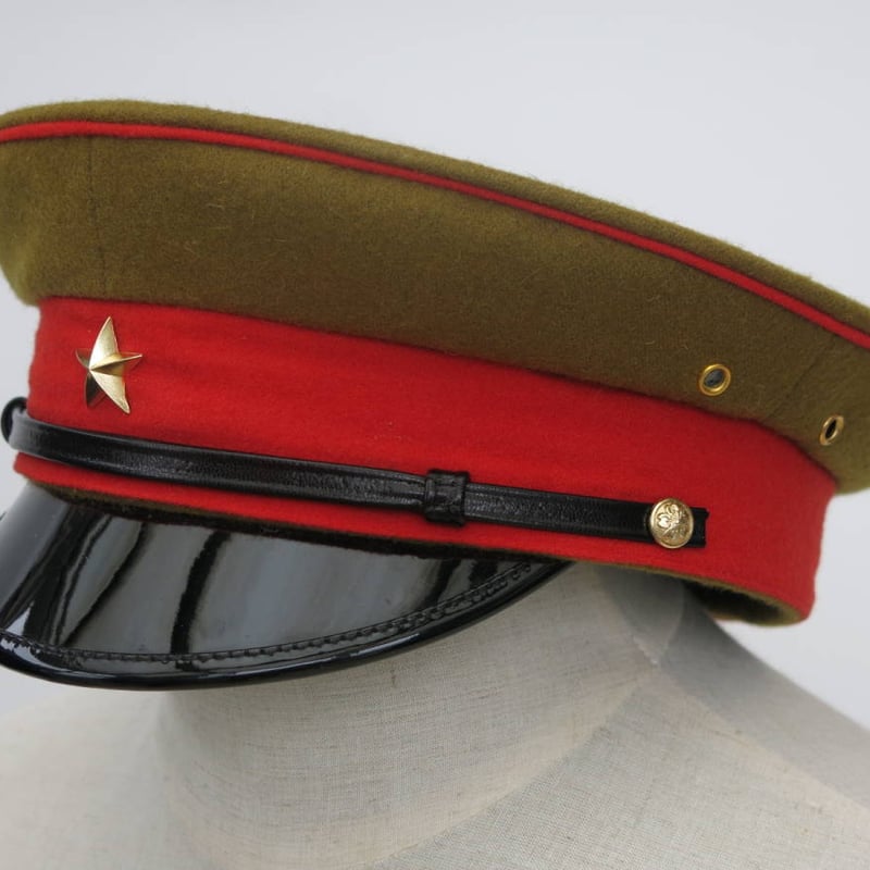 旧日本陸軍　実物将校用制帽 日本陸軍 四五式 昭五式 将校軍帽 制帽 ウール製 複製品 | MilitaryX's