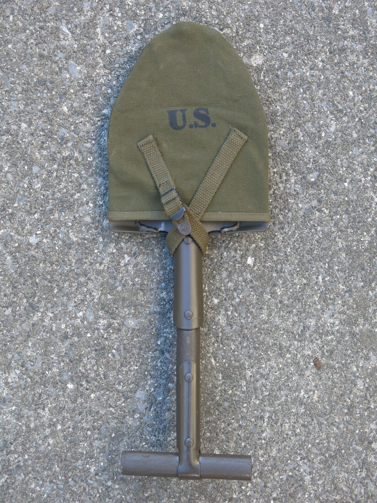 WW2 米軍海兵隊 ショベル カバーセット USMC 全長約48cm WW2 米軍海兵隊 ショベル カバーセット USMC 全長約48cm