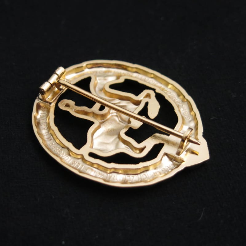 WW2 ナチスドイツ軍 馬術協会章 金章 精密複製 | MilitaryX's STORE