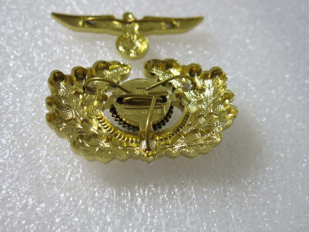 ナチスドイツ軍 陸軍将官ワシ&コッカード帽章セット ナチスドイツ軍 陸軍将官ワシ&コッカード帽章セット