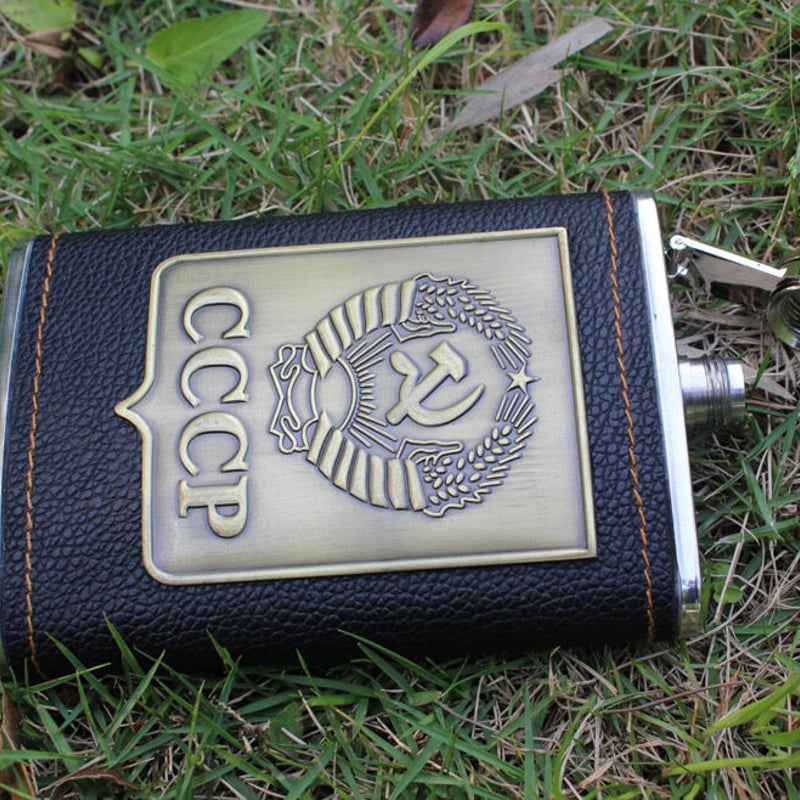 スキットル ウイスキーボトル 8oz CCCP 旧ソ連軍 ソビエト連邦 スキットル ウイスキーボトル 8oz CCCP 旧ソ連軍 ソビエト連邦
