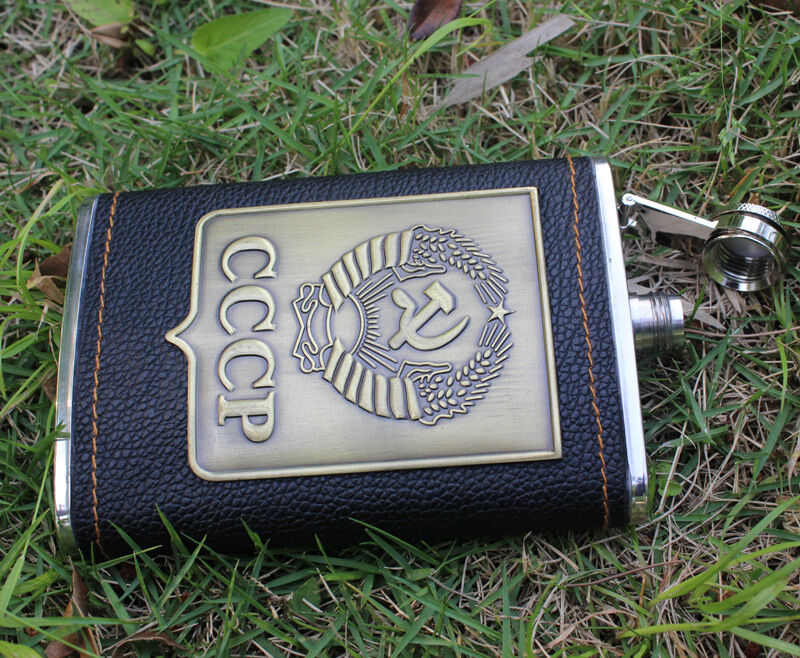 スキットル ウイスキーボトル 8oz CCCP 旧ソ連軍 ソビエト連邦 ロシア