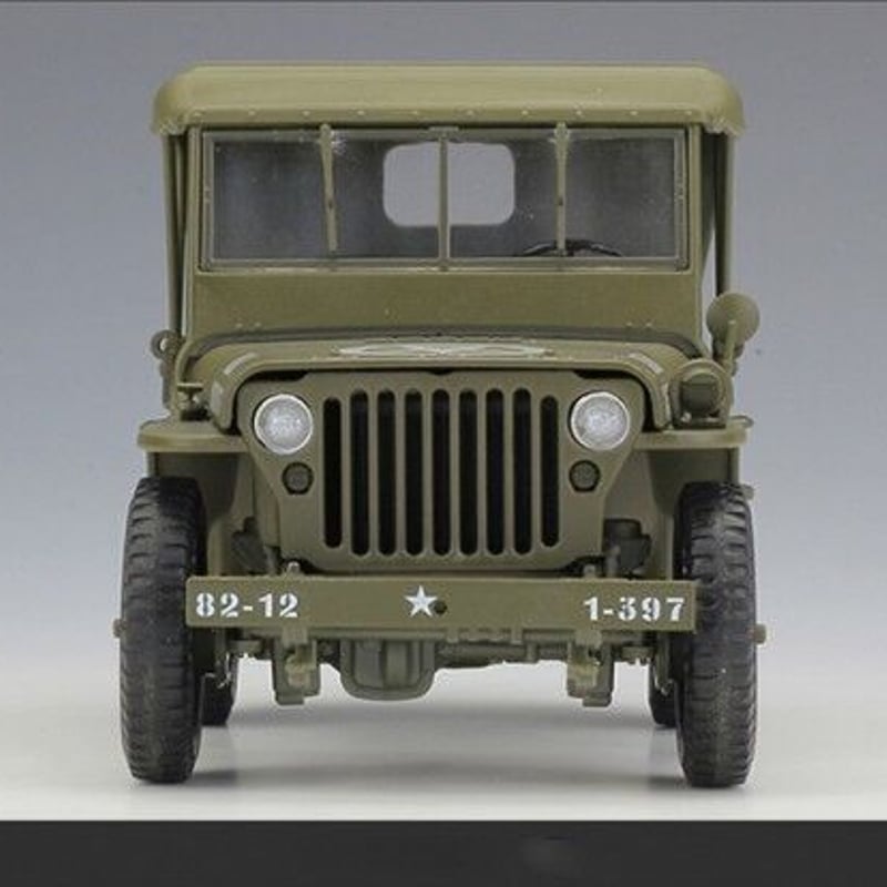 1/18 1941 JEEP WILLYS MB US ARMY ミリタリー 軍用車両 緑 グ...