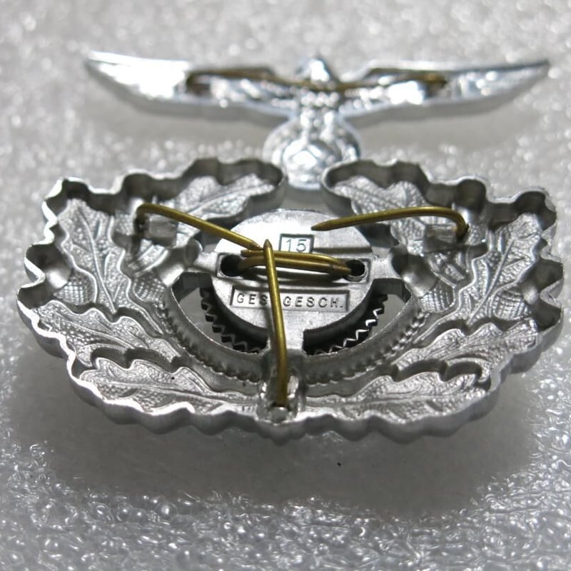 ⊞ドイツ軍＊陸軍＊アルミ製＊帽章/コカルデ＆クランツ（実物) ⊞ドイツ軍＊陸軍＊アルミ製＊帽章/コカルデ＆クランツ（実物