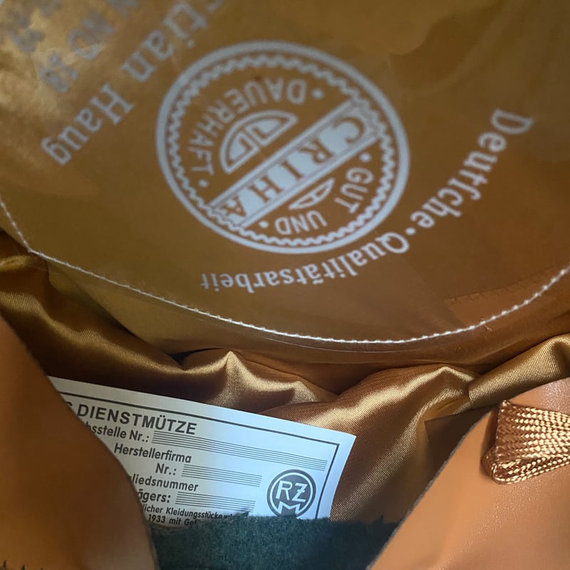 WW2 ナチスドイツ軍 WSS 武装親衛隊 歩兵 将校用クラッシュキャップ