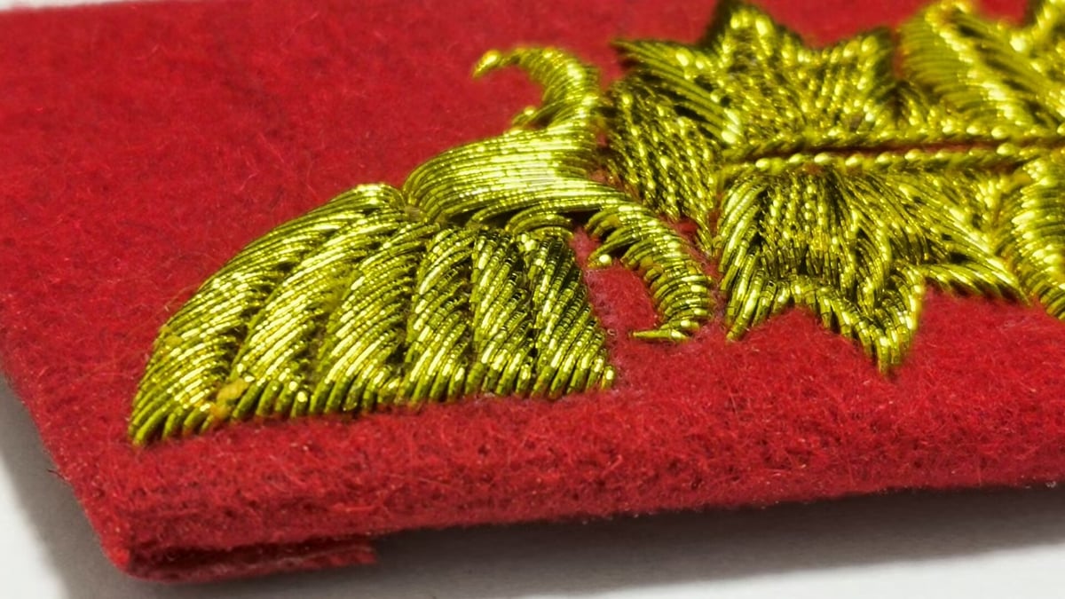 WW2 ナチスドイツ軍 陸軍将官襟章 金モール刺繍 精密複製