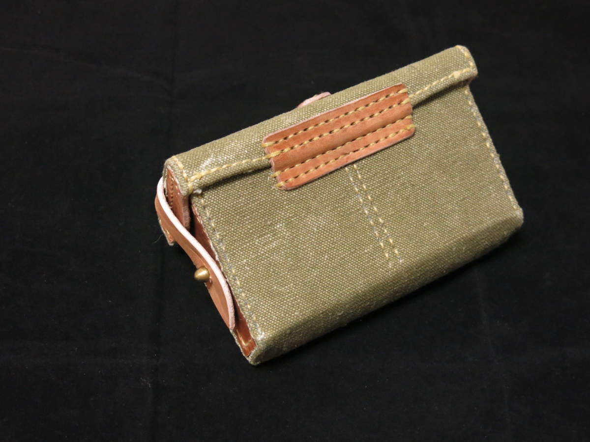 旧日本軍 キャンバス製弾薬盒 1個 精密複製 | MilitaryX's STORE