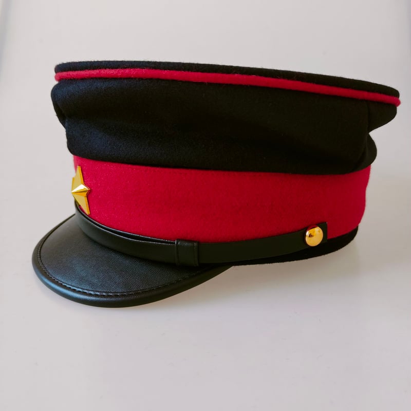 明治19年 旧日本軍 第二種兵下士官用 軍帽 制帽 赤 騎兵 明治十九年制