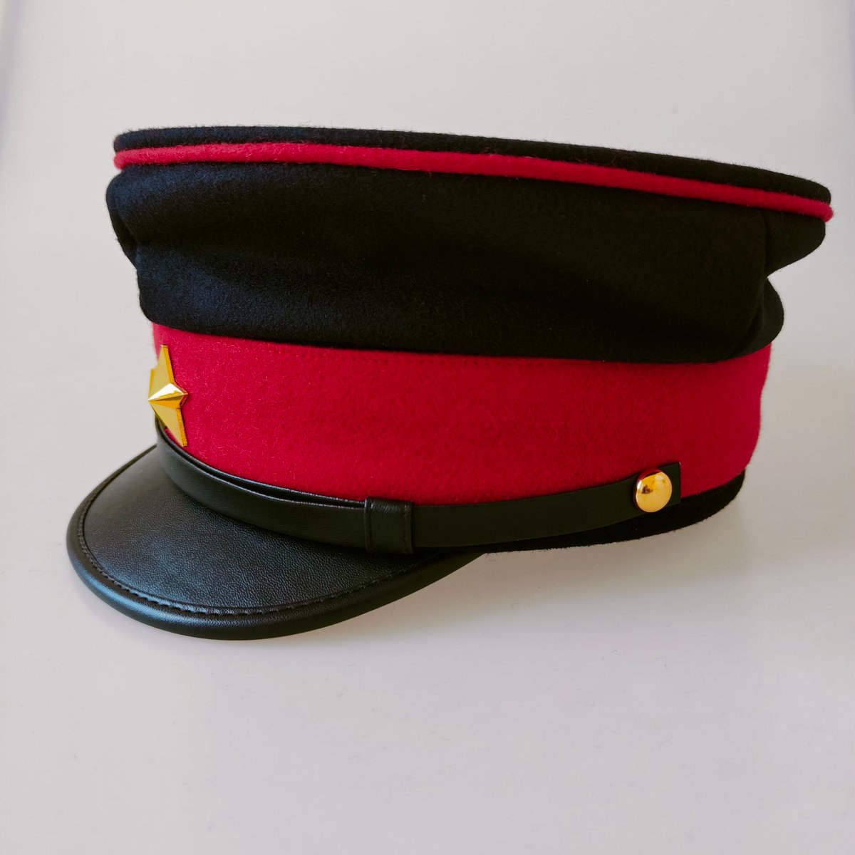 明治19年 旧日本軍 第二種兵下士官用 軍帽 制帽 赤 騎兵 明治十九年制