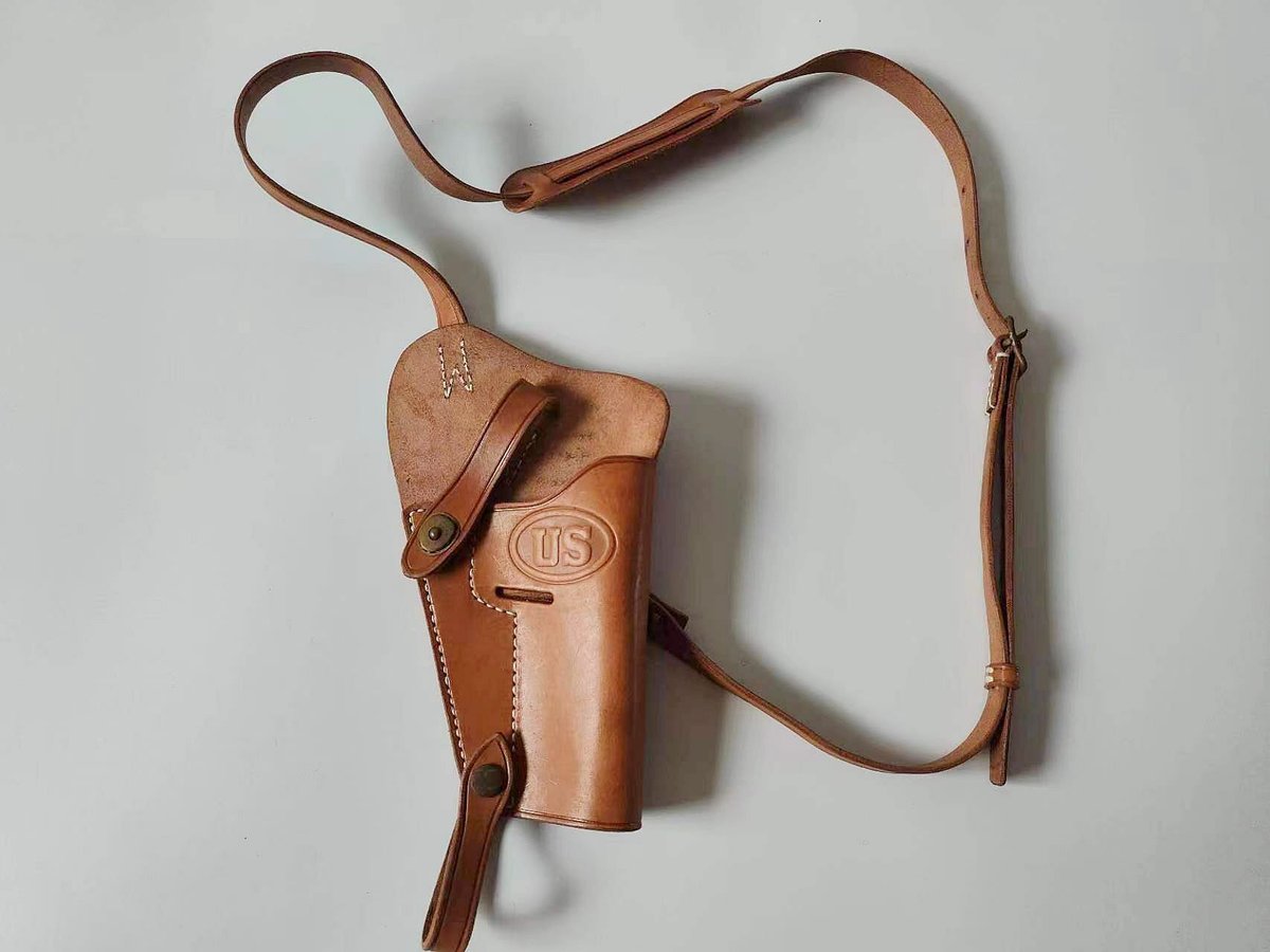 WW2 米軍 M3ホルスター 牛革製 真鍮製金具 メーカー刻印入 U.S. ENGER