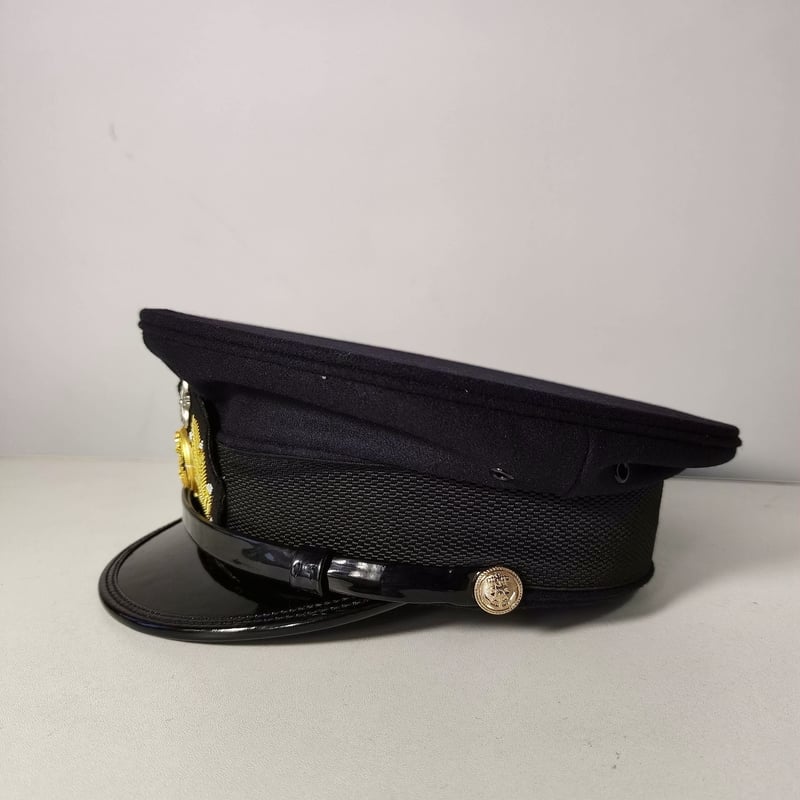 WW2 大日本帝国海軍 士官軍帽 精密複製 IJN 制帽 士官帽 前章付