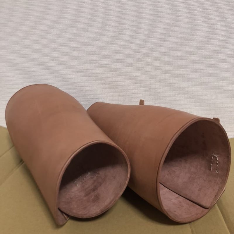 日本陸軍 二本締め 革脚絆 牛革製 茶色 精密複製 | MilitaryX's