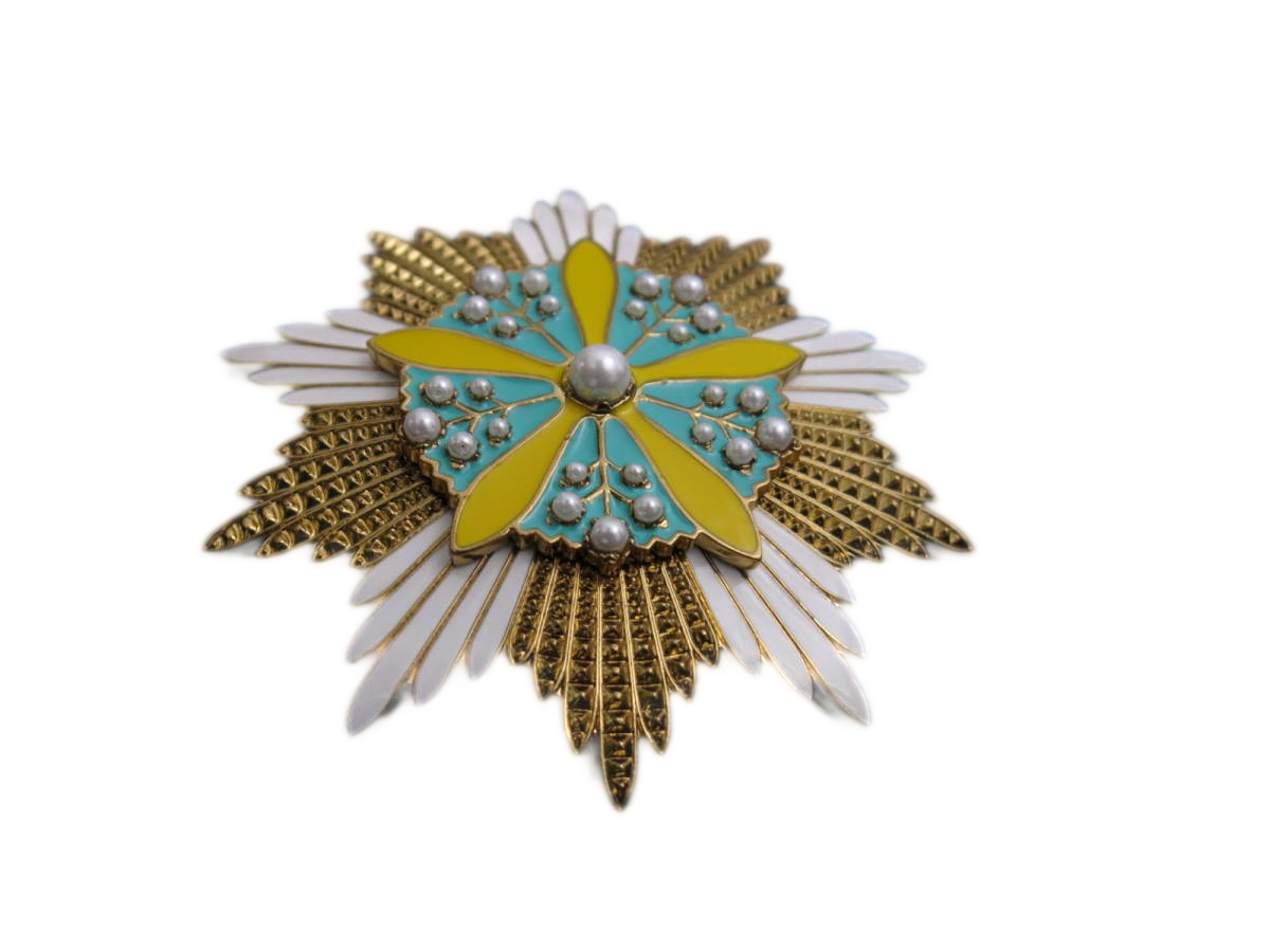 大勲位蘭花大綬章 副章 満州国 日本勲章 精密複製 | MilitaryX's STORE