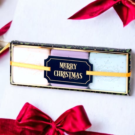 シーズナルコフレ クリスマス | スクエアソープ | 石鹸 | ギフトセット | 限定 | 80g×4個 《 エスポル 》