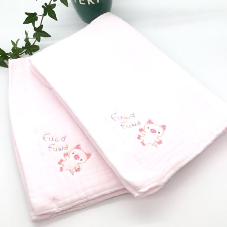 B品　宅急便🚚ふわふわ❣️インナーパイル・ガーゼフェイスタオル