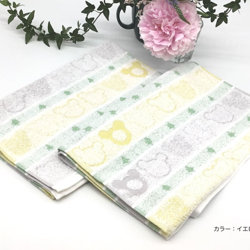 宅急便🚚くまさんのジャガードフェイスタオル | 泉州タオル｜くまさん