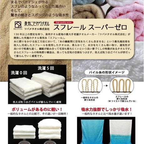 宅急便🚚スフレール・スーパーゼロ・フェイスタオル　くまさんのネームタグ付き