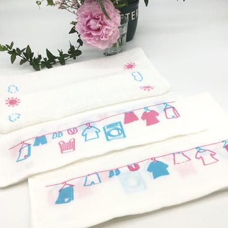 📦6枚以上まとめ買い 温泉プリントタオル｜日本製・泉州タオル｜くまさんのタオル