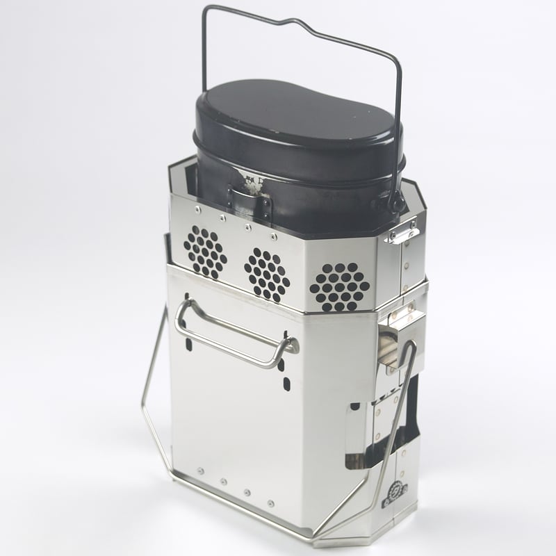 ハンゴーコンロ研究所 ハンゴーコンロ・薪[H]』 兵式飯盒用 ハンゴーコンロ研究所 アウトドア 炭ストーブ仕様 ハンゴー