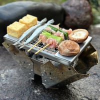 ＜グリル仕様＞『ハンゴーコンロ・回天[G]壱形』(兵式飯盒対応) 1～2人用