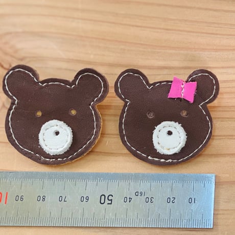 レザークリップ　くまちゃん