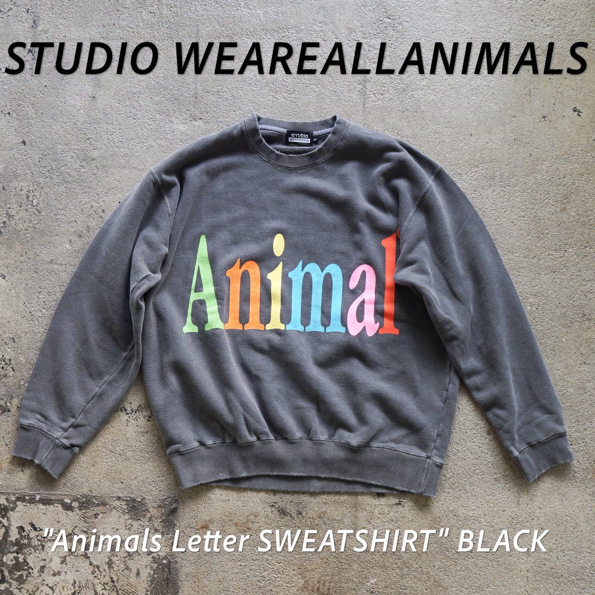 STUDIO WEAREALLANIMALS*Animals Letter SWEATSHIR
