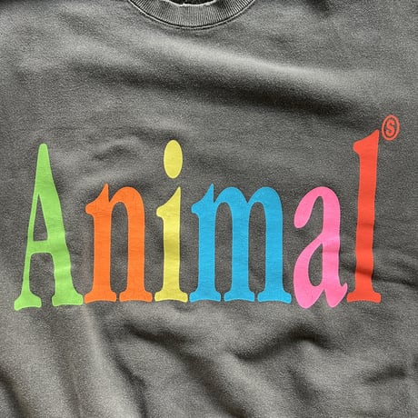STUDIO WEAREALLANIMALS*Animals Letter SWEATSHIRT*BLACK