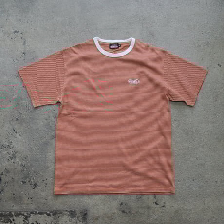 STUDIO WEAREALLANIMALS*Oval Logo STRIPE T-SHIRT