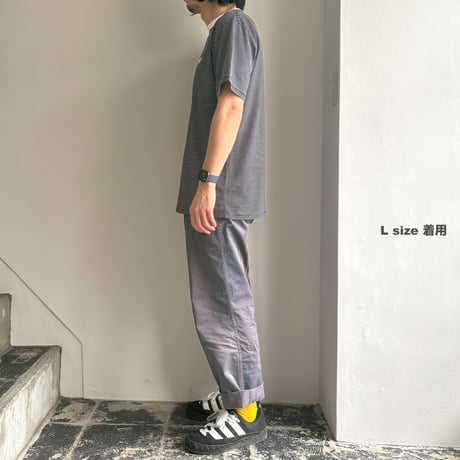 STUDIO WEAREALLANIMALS*Oval Logo STRIPE T-SHIRT