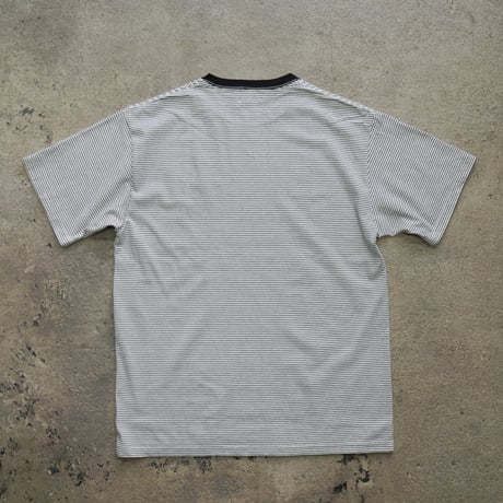 STUDIO WEAREALLANIMALS*Oval Logo STRIPE T-SHIRT