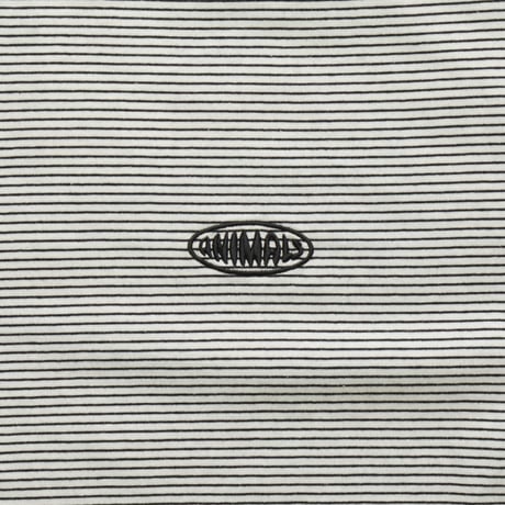 STUDIO WEAREALLANIMALS*Oval Logo STRIPE T-SHIRT