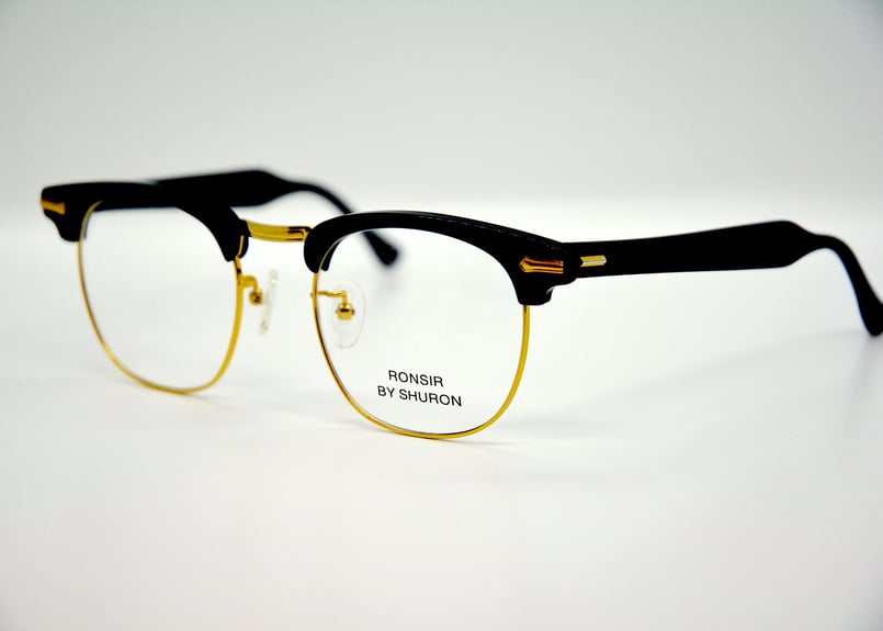 SHURON RONSIR ZYL (Ebony / Gold Taper Temple)