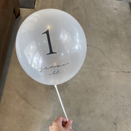 数字バルーン 4個set（1 or 2＋HAPPY birthday♡＋無地2個）