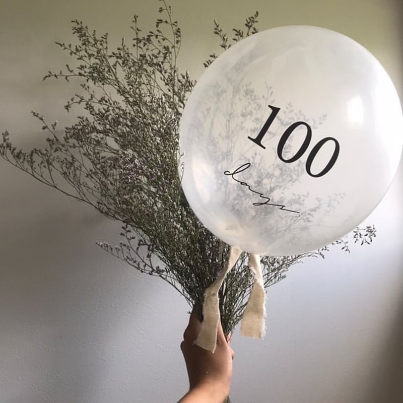 100daysバルーン 4個set(100days・♡+無地2個) | flame_desig 100daysバルーン 4個set(100days・♡+無地2個) | flame_desig