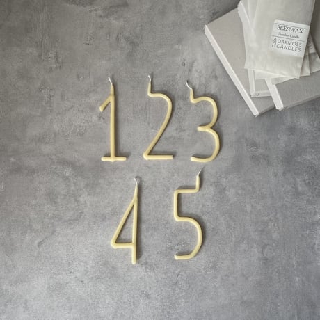number candle（1〜5）