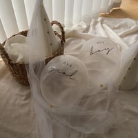 ジェンダーリビールバルーン 4個set（boy or girl・♡＋無地2個）