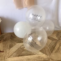 オリジナルバルーン 4個set（HAPPY birthday・love＋無地2個）