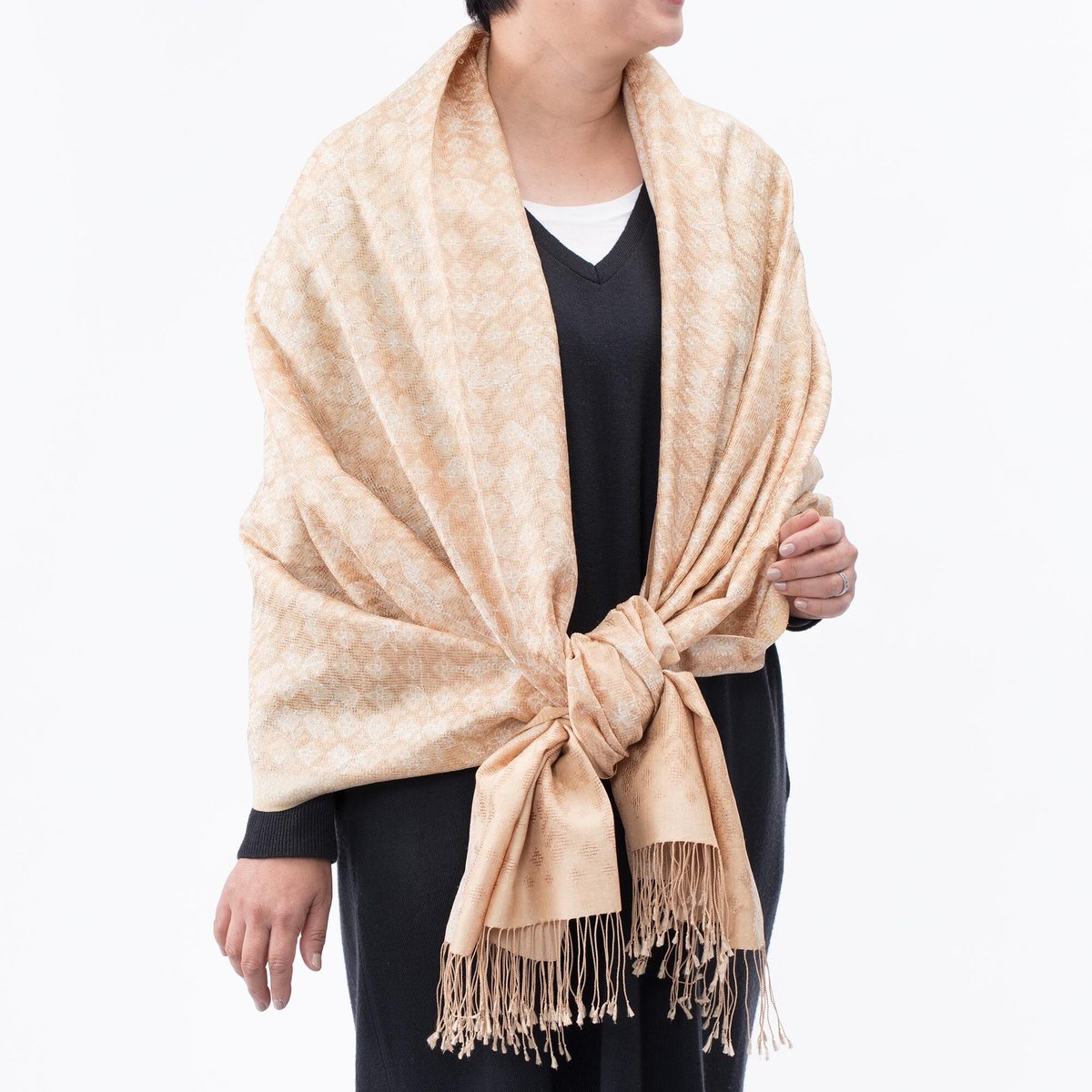 専用　　未使用　シルクバティックストール　インドネシア老舗店購入品。 fit=scale-down,w=1200