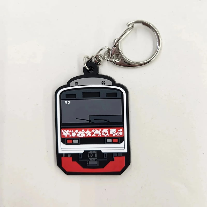 ラバーキーホルダー(アロハ電車：赤) | 伊豆急グッズ オンライン