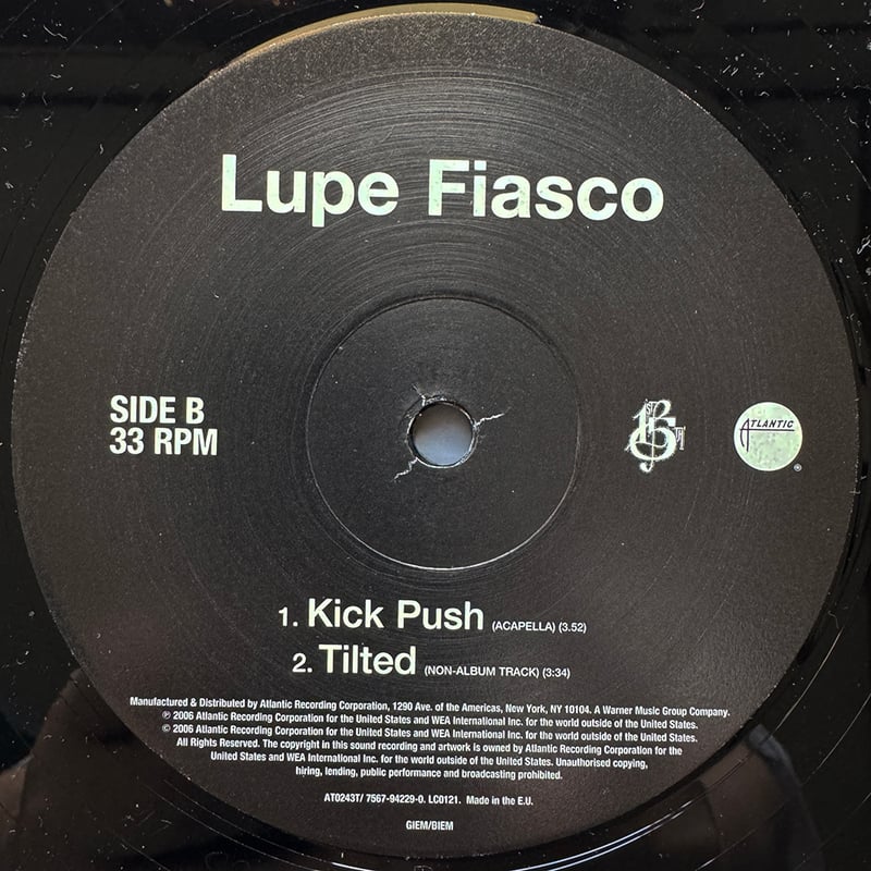 Lupe Fiasco Kick Push Tilted アナログ レコード Lupe Fiasco Kick Push Tilted アナログ レコード Lupe Fiasco