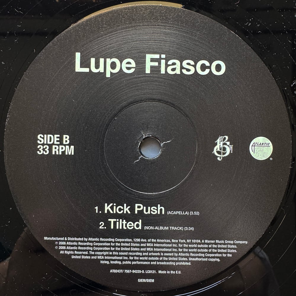 Lupe Fiasco Kick Push Tilted アナログ レコード Lupe Fiasco / Kick Push | Scotoma Music Store
