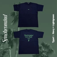 SYNCHROMIND Tee “type1” Navy / Lightgreen (Sale)