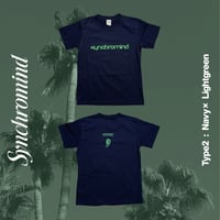 SYNCHROMIND Tee “type2” Navy / Lightgreen (Sale)