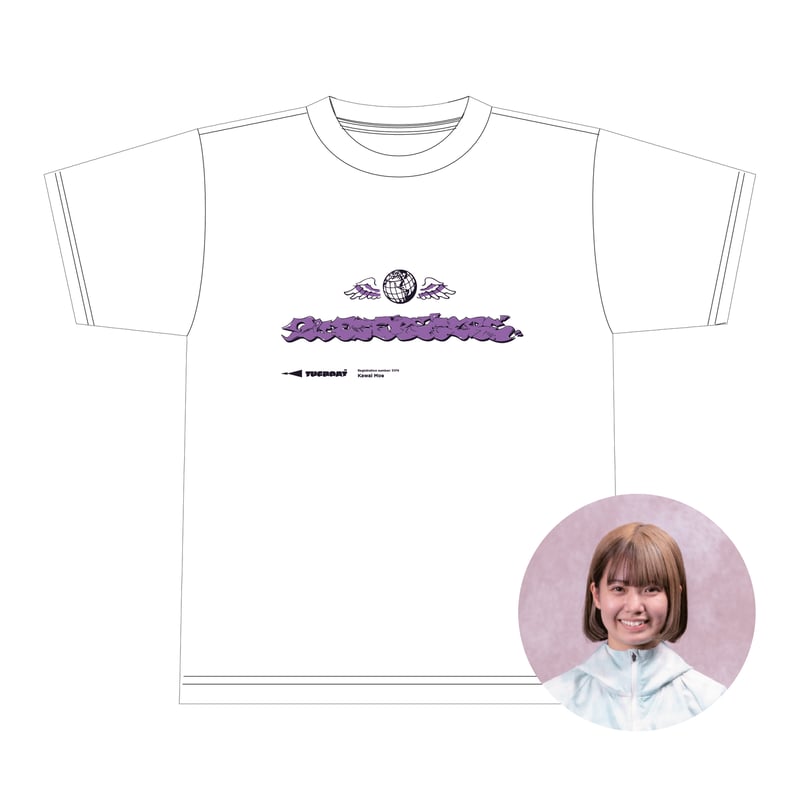 川井萌　5174 Tシャツ　ボートレース 川井萌 選手］チャリティーT-shirt | TUGBOAT PROJECT