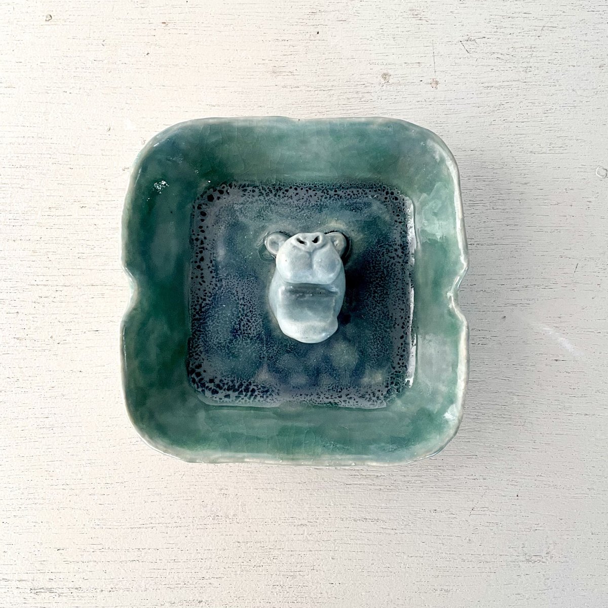 銅細工 カバの灰皿 装飾品 工芸品 美術品 置物 灰皿(カバ1) | ユリペトショップ yuripetoshop