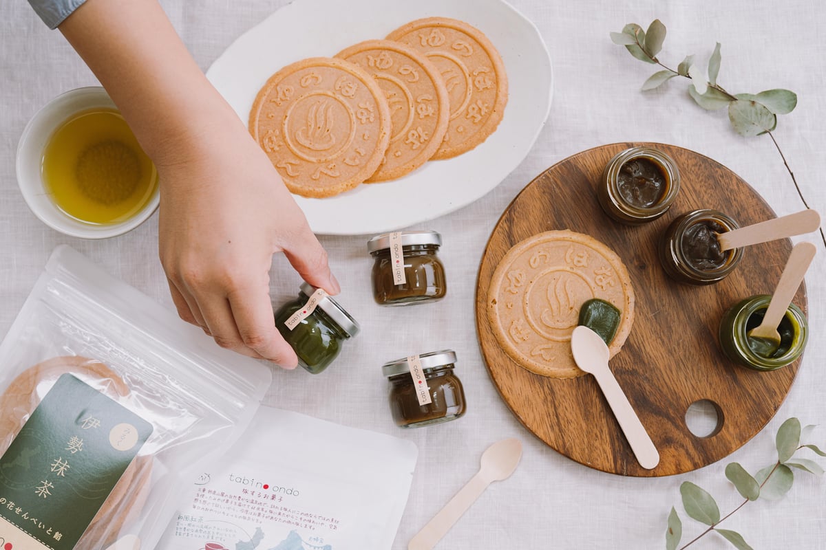 tabino ondo 湯の花せんべいと餡 online 限定価格 | hinodeya-se