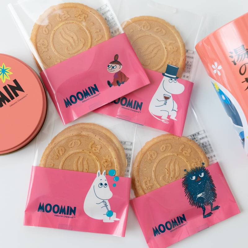 まもなく販売終了）MOOMIN×湯の花せんべい ムーミンフレンズCAN（1缶